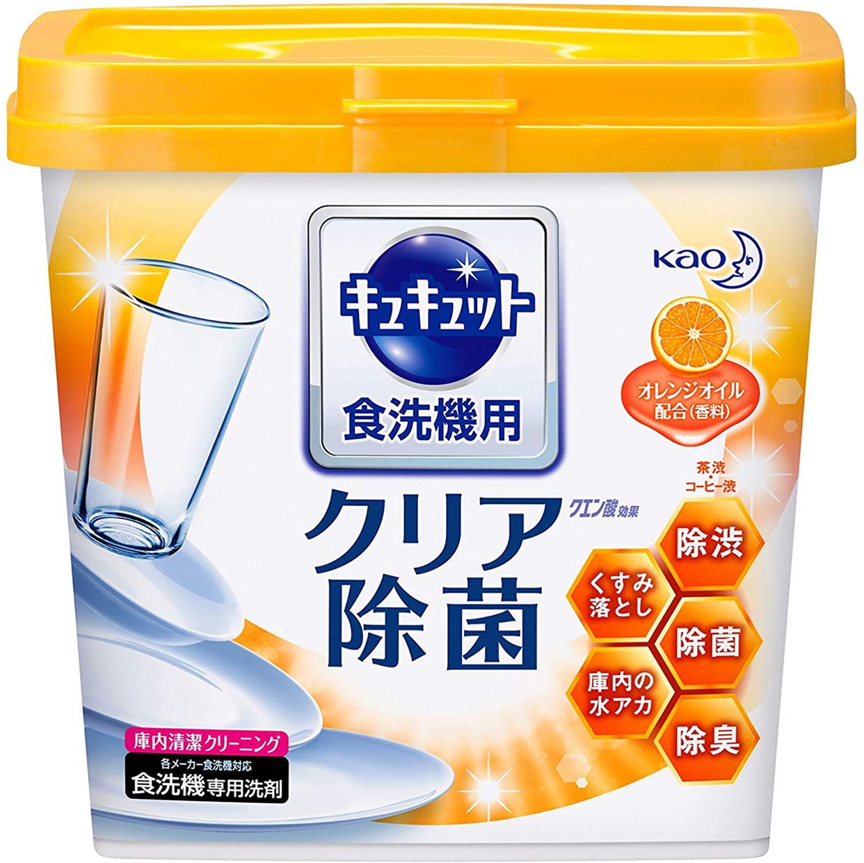 食洗機用洗剤おすすめ商品：花王(kao) 食器洗い乾燥機専用キュキュット クエン酸効果 オレンジオイル配合