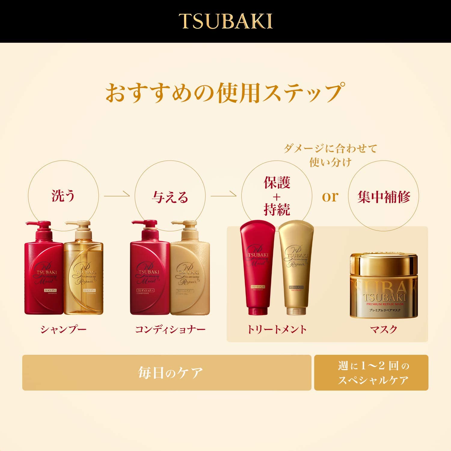 Tsubaki ツバキ プレミアムリペアマスクの口コミ 評判一覧 13件のトリートメントレビュー モノシル