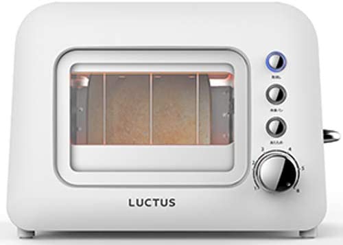 LUCTUS(ラクタス) 焼き目の見えるポップアップトーター ホワイト SE6100の商品画像2 