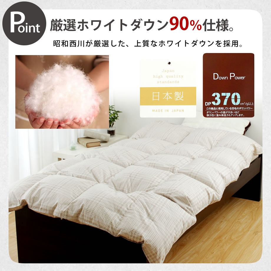昭和西川(Nishikawa) 羽毛布団の商品画像5 