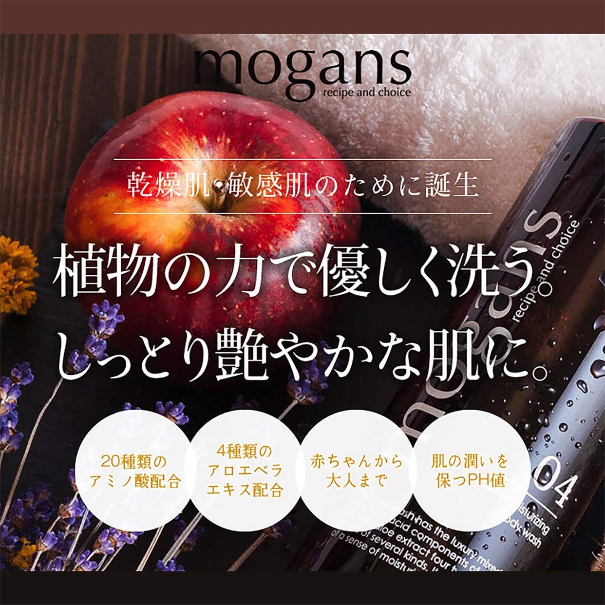 mogans(モーガンズ) ボディウォッシュ オールスキン モイスチャライジングの商品画像サムネ2 