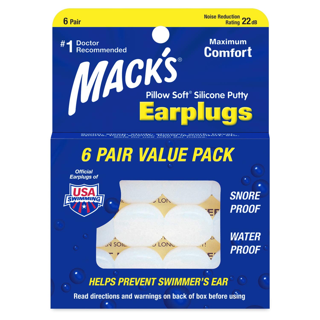 Mack's Pillow(マックスピロー) 耳栓 ソフト シリコンの商品画像1 