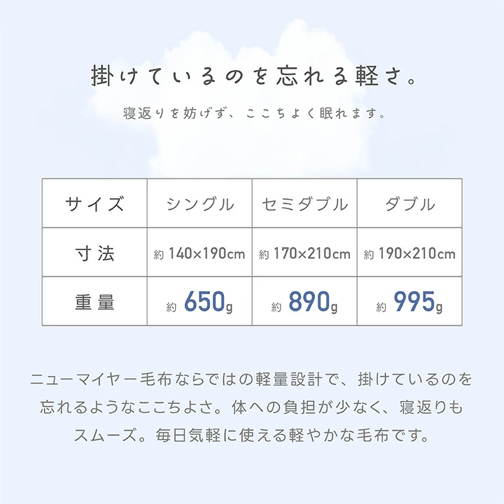 BILLION(ビリオン) フランネル毛布の商品画像5