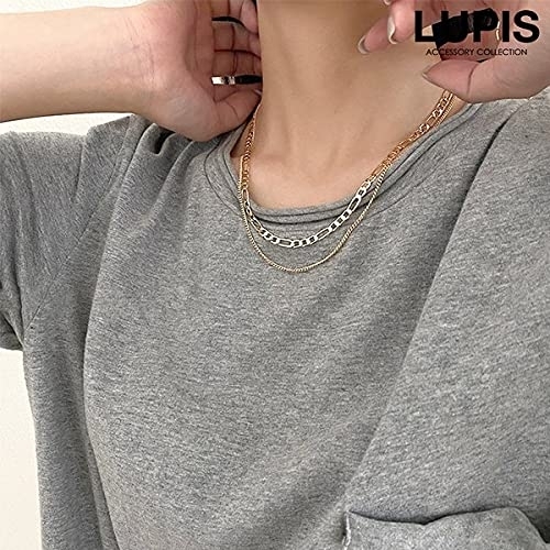 LUPIS(ルピス) フィガロチェーン2連ネックレス v1380の商品画像3 