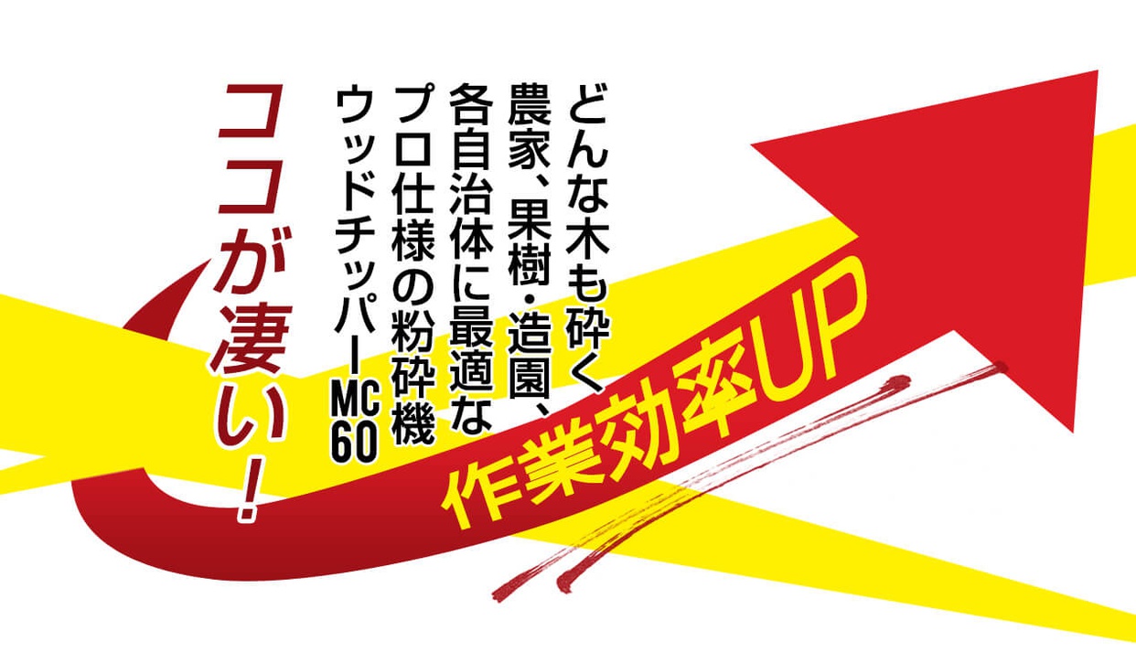 工具広場 粉砕機 ウッドチッパー MC60の商品画像4 