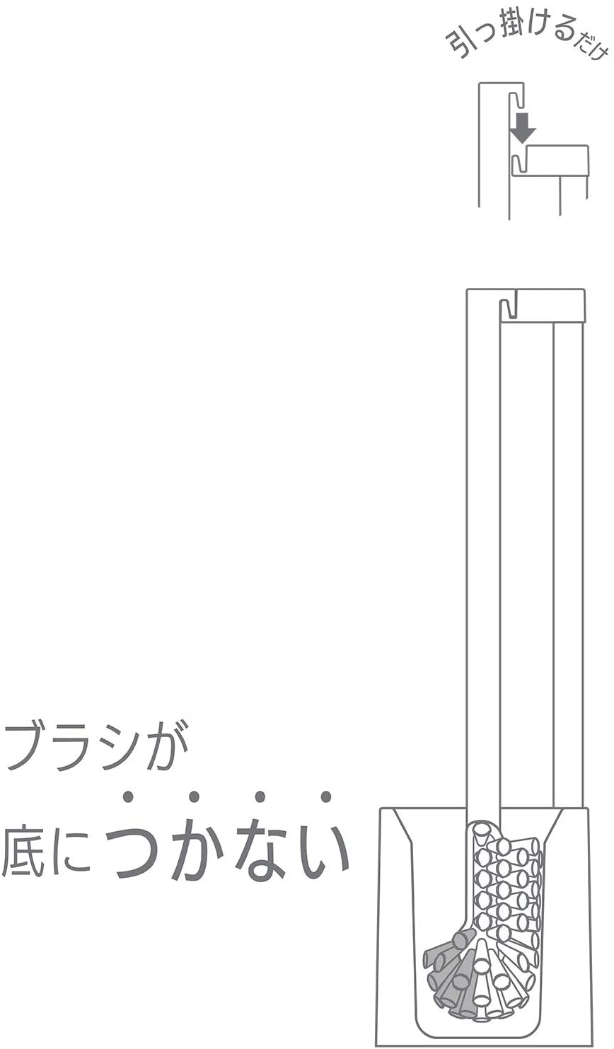LEC(レック) KAKU トイレブラシ ケース付きの商品画像サムネ4 