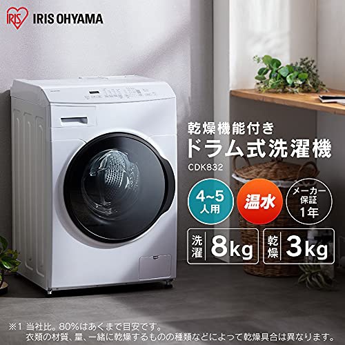 IRIS OHYAMA(アイリスオーヤマ) ドラム式洗濯機 CDK832の商品画像4 