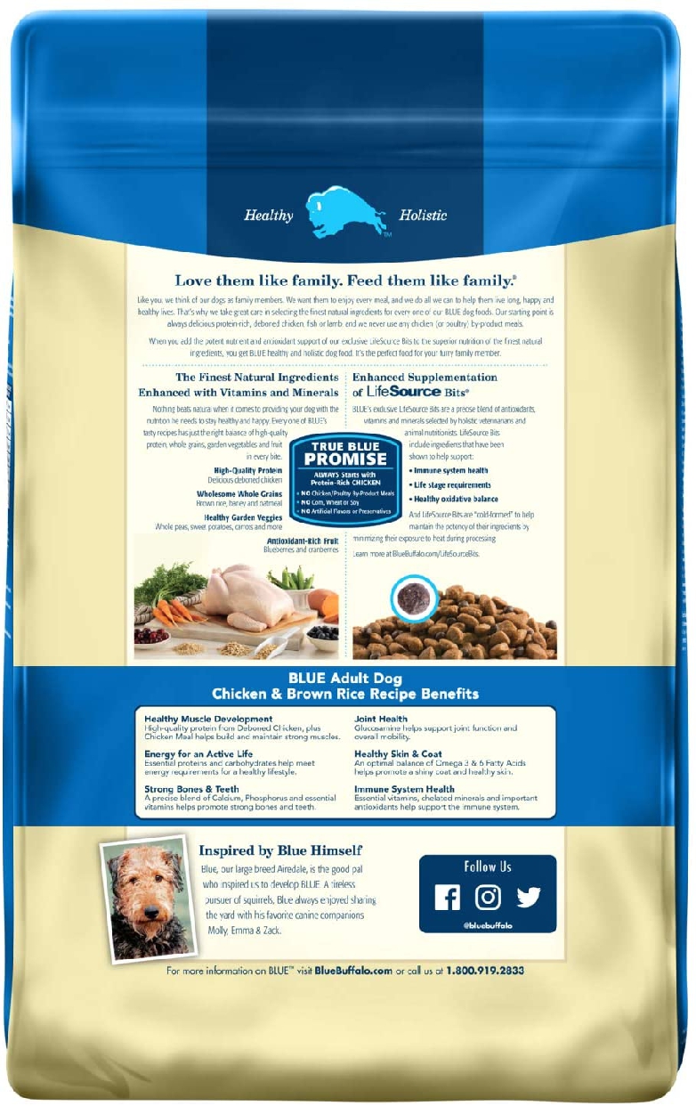 Blue Buffalo(ブルーバッファロー) ライフプロテクション・フォーミュラ 成犬用 チキン&玄米レシピの商品画像2 