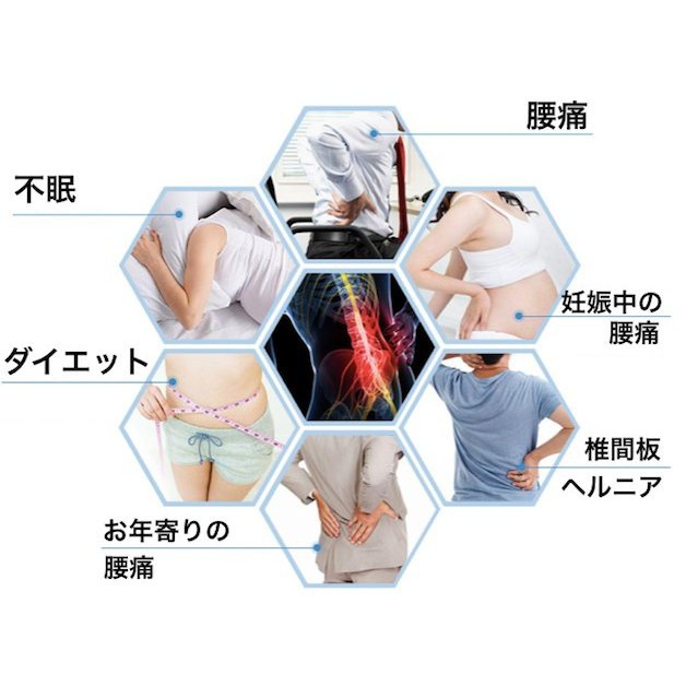 isles-japan(アイルズジャパン) 竹炭入り 形状記憶低反発 腰枕の商品画像8 