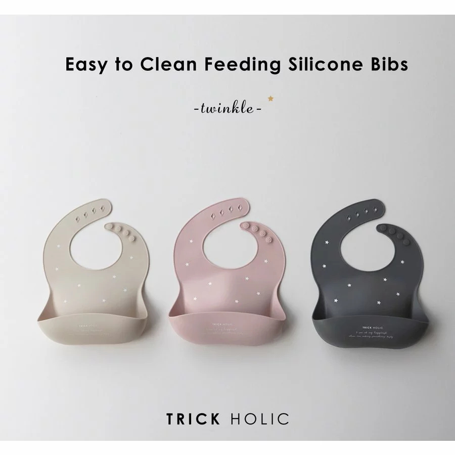 TRICK HOLIC(トリックホリック) Silicone bib twinke　お食事エプロン