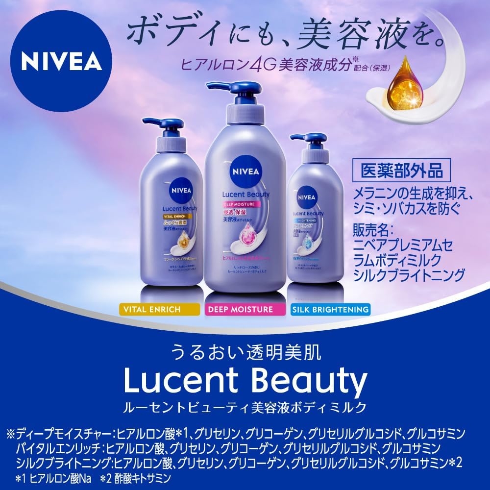 NIVEA(ニベア) ルーセントビューティ バイタルエンリッチふっくら豊潤美容液ボディミルクの商品画像3 