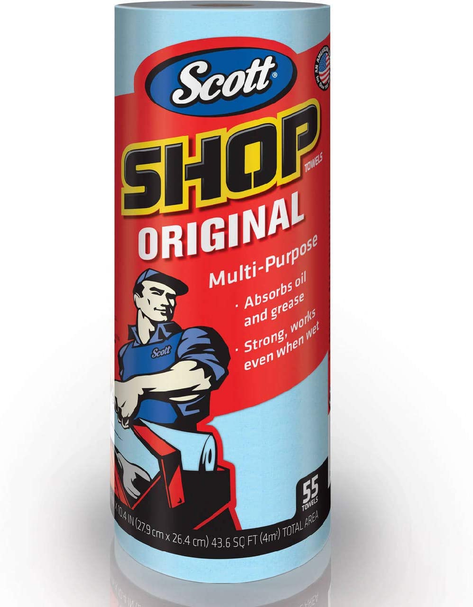 Scott(スコット) ショップタオル ブルーロール 55枚×10ロールの商品画像3 