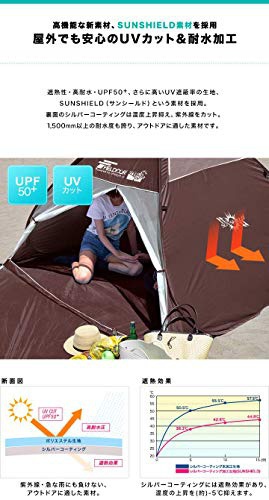 FIELDOOR(フィールドア) フルクローズサンシェードテントの商品画像8 