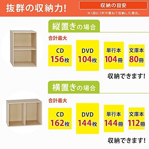 IRIS OHYAMA(アイリスオーヤマ) カラーボックス 2段 CX-2の商品画像サムネ4 
