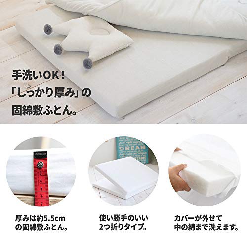 PUPPAPUPO(プッパプーポ) 洗える ベビー布団セット 5点 スター×ムーン 506253の商品画像6 