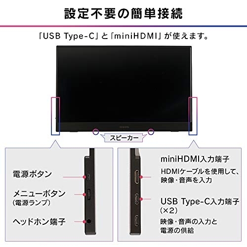 IRIS OHYAMA((アイリスオーヤマ) ポータブルモニター ILD-A1616MS-Bの商品画像7 