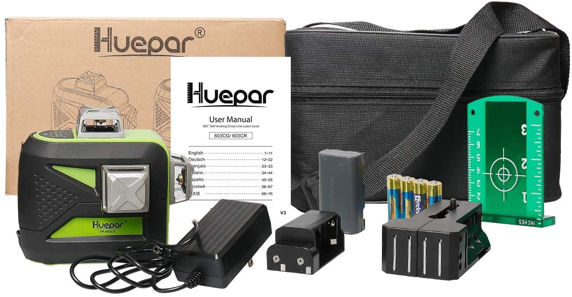 Huepar(ヒューパー) 3x360° レーザー墨出し器 603CGの商品画像サムネ9 