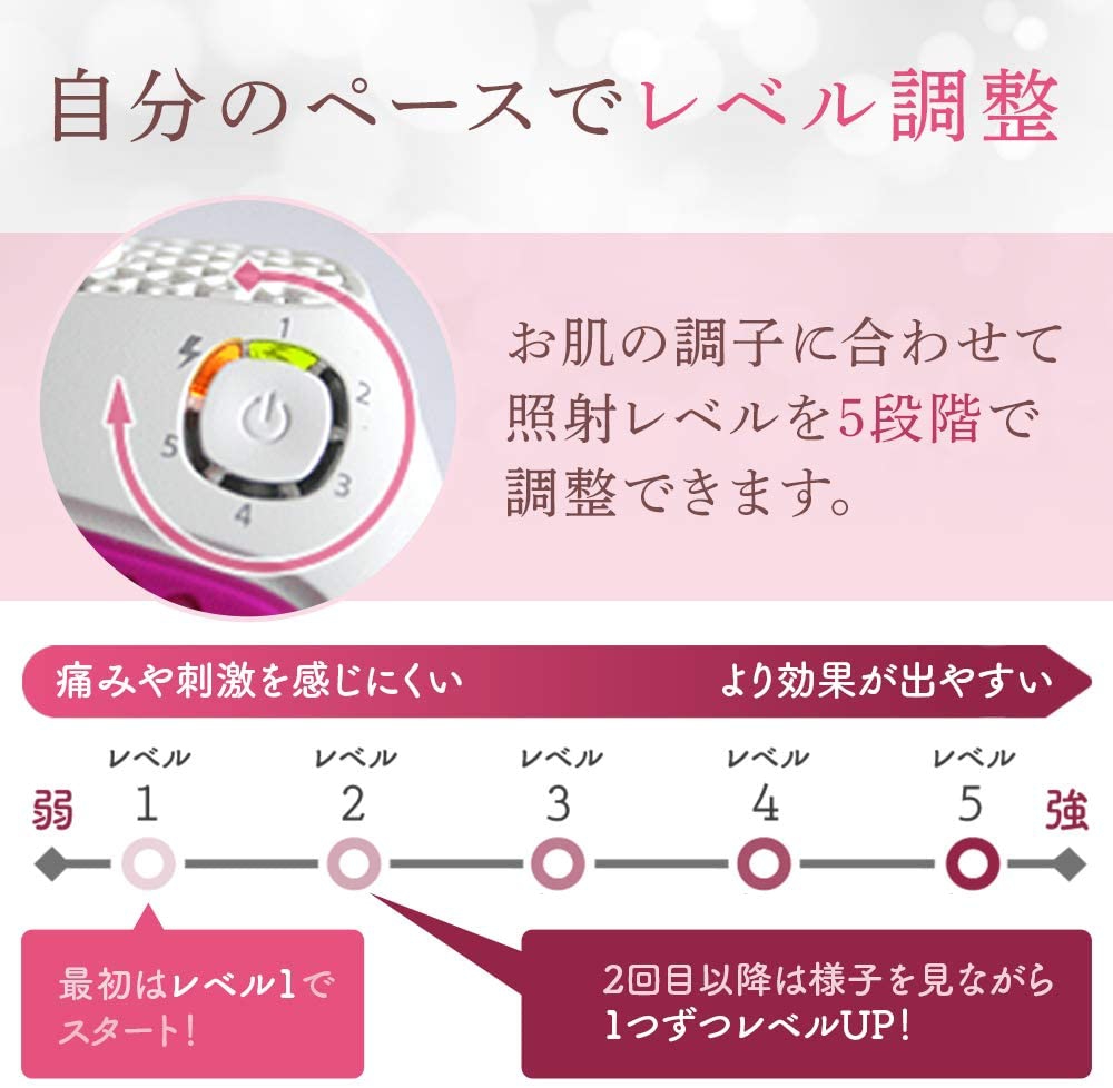 IRIS OHYAMA(アイリスオーヤマ) 家庭用光脱毛器 エピレタ EP-0115の商品画像4 