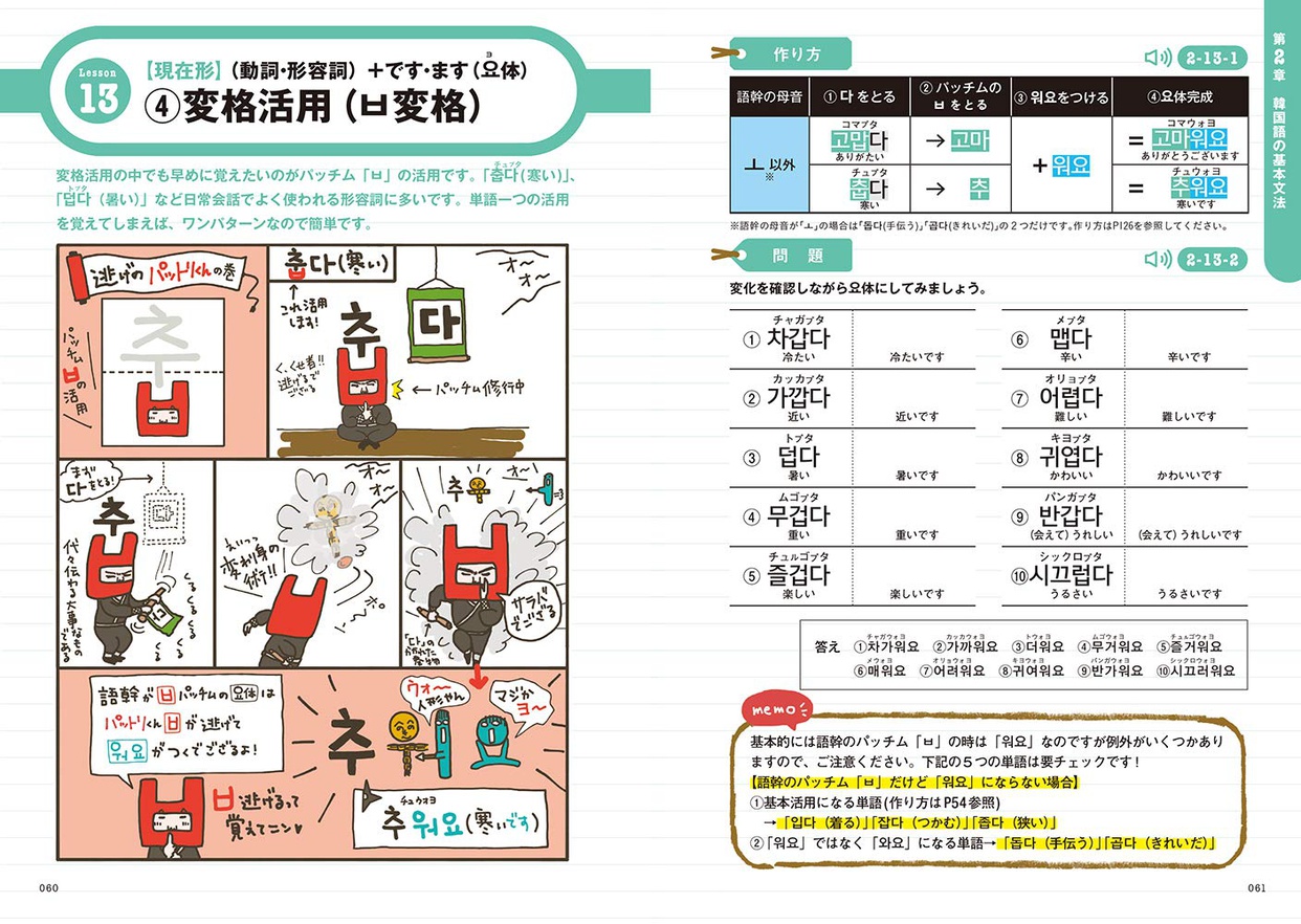 KADOKAWA(カドカワ) hime式 イラスト＆書いて覚える韓国語文法ドリルの商品画像5 