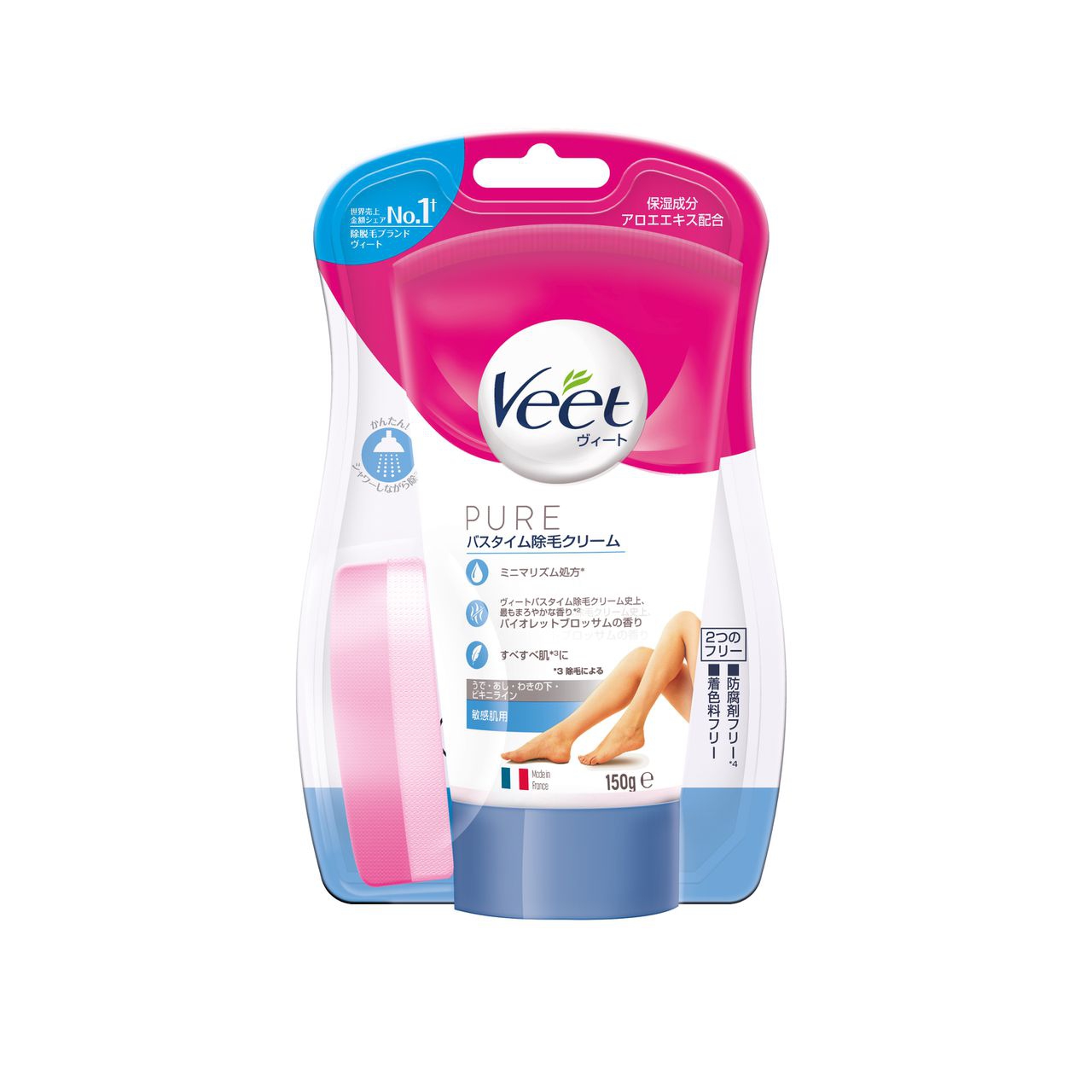 Veet(ヴィート) ピュア バスタイム除毛クリーム 敏感肌用の商品画像1 