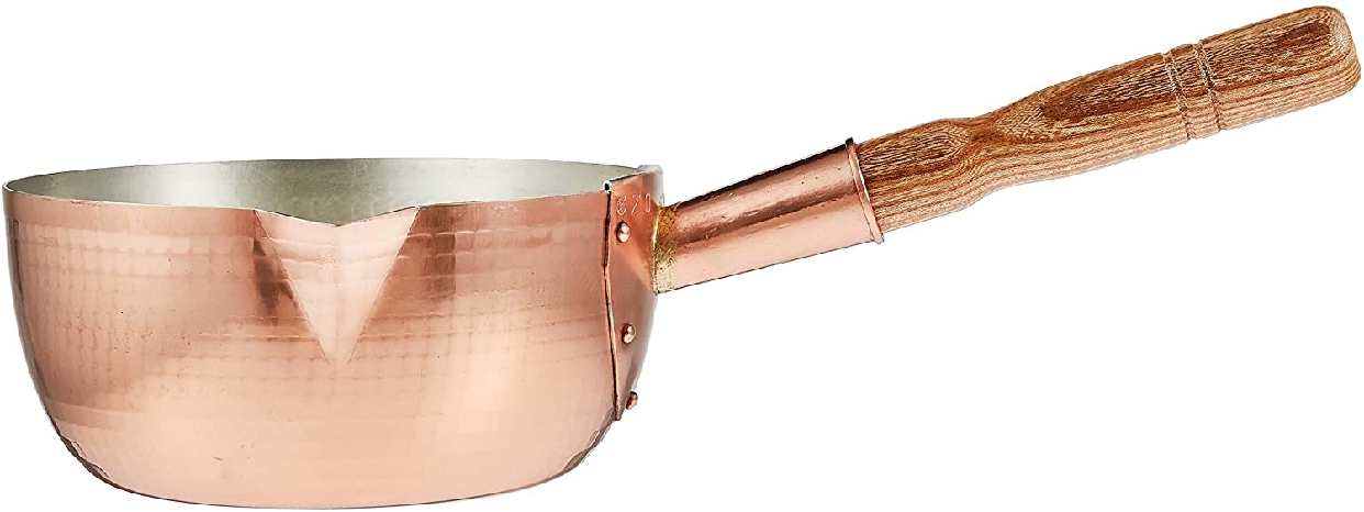 丸新銅器 雪平鍋 銅 21cm ゴールドの商品画像2 