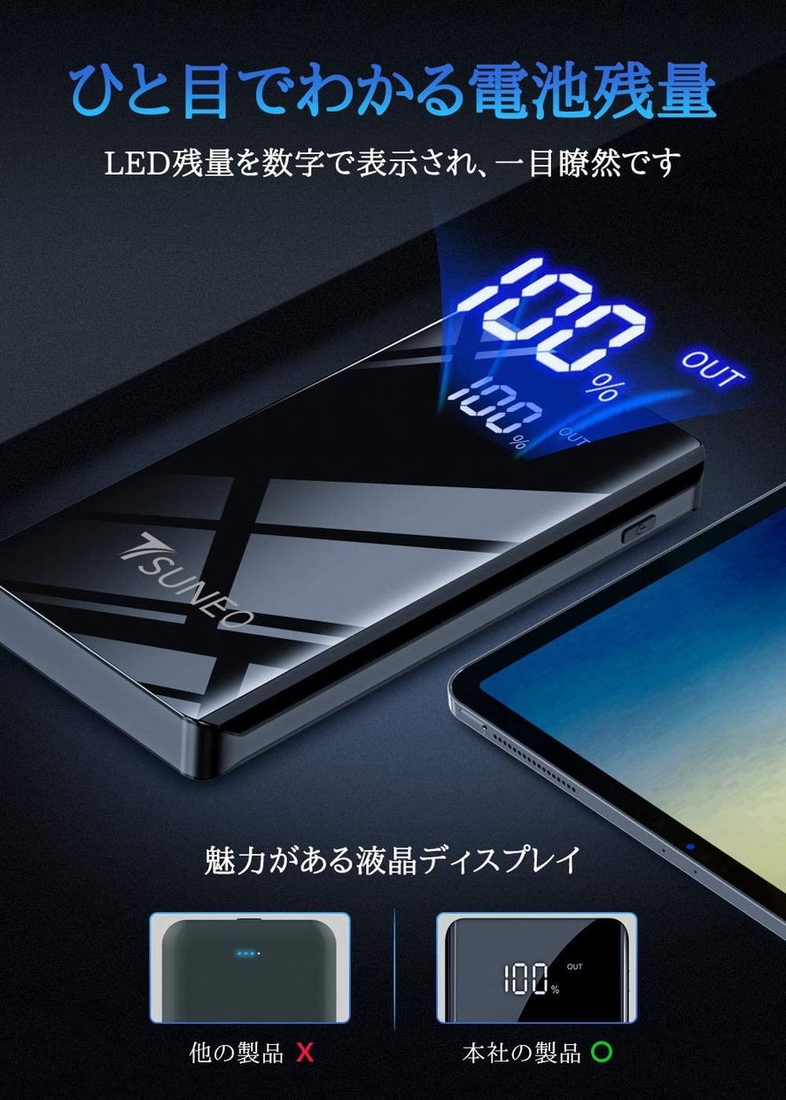 TSUNEO(ツネオ) モバイルバッテリーの商品画像6 