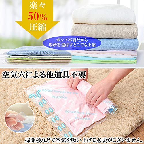 DELLEPICO(でるぴこ) 衣類圧縮袋の商品画像5 