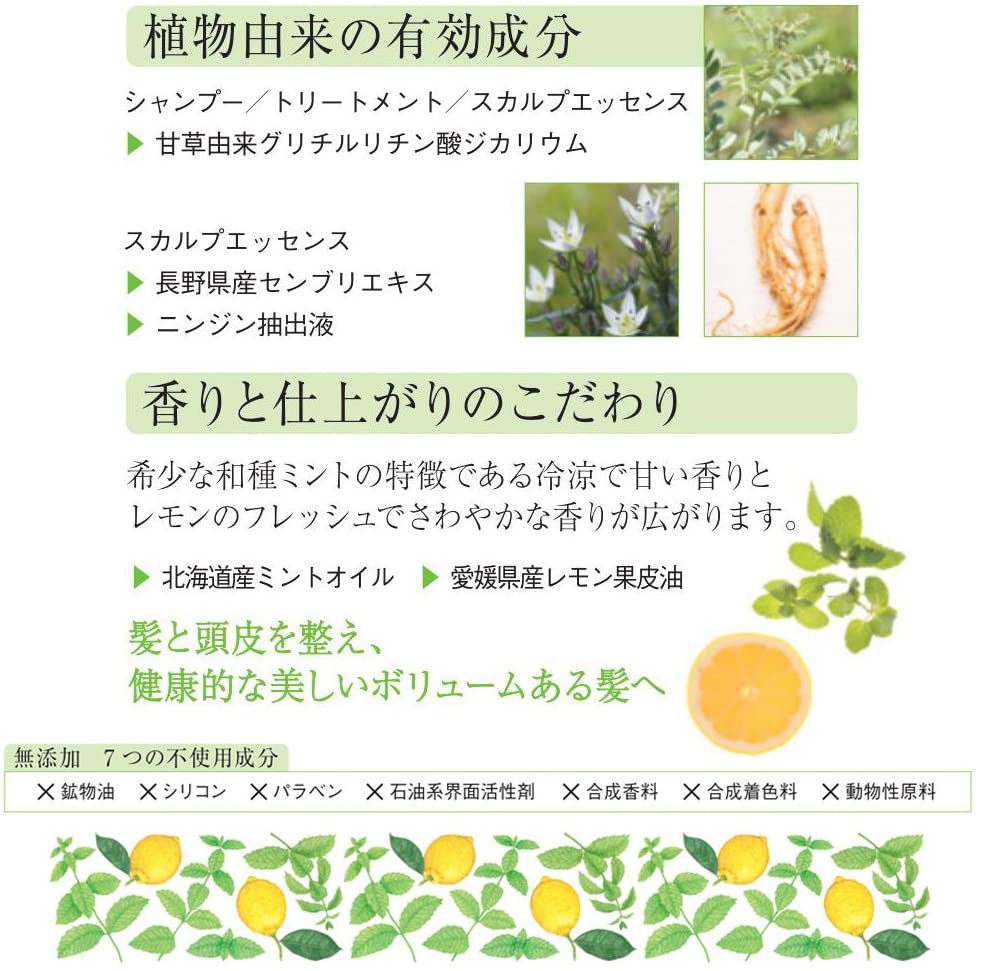 凛恋(rinRen) レメディアル シャンプー ミント&レモンの商品画像13 