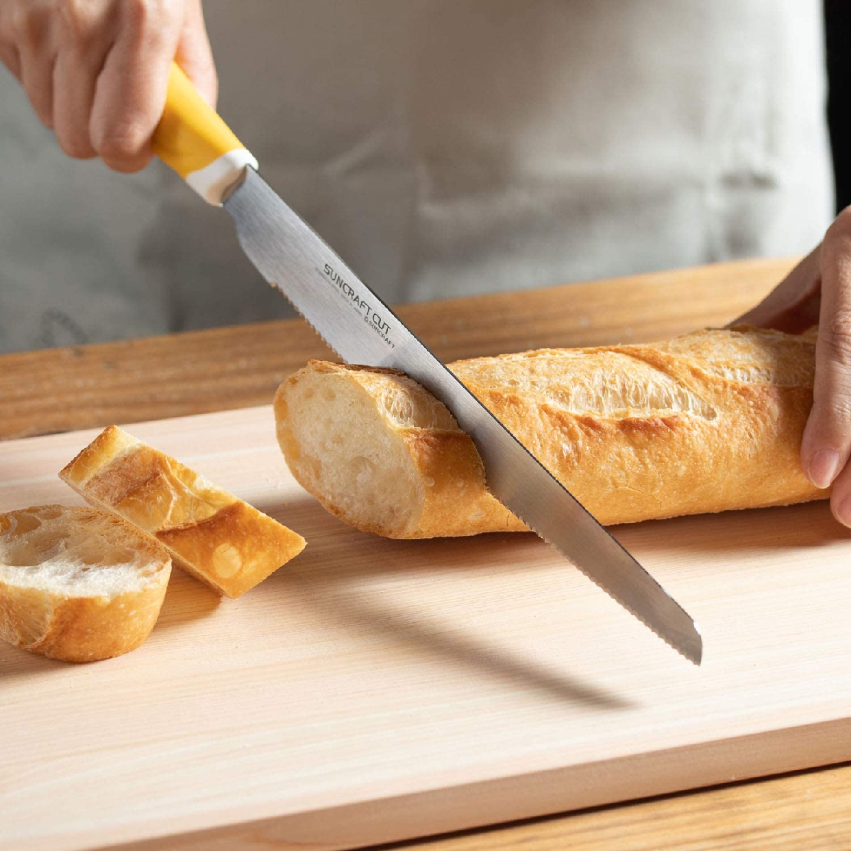 SUNCRAFT(サンクラフト) スムーズパン切りナイフ HE-2101の商品画像4 
