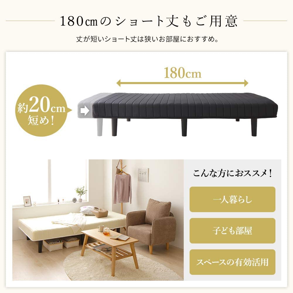 BEST VALUE STYLE(ベストバリュースタイル) 脚付きマットレスベッド 2272351の商品画像6 