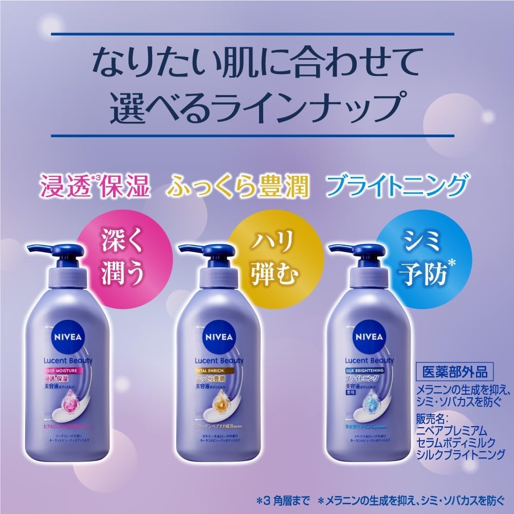 NIVEA(ニベア) ルーセントビューティ バイタルエンリッチふっくら豊潤美容液ボディミルクの商品画像6 