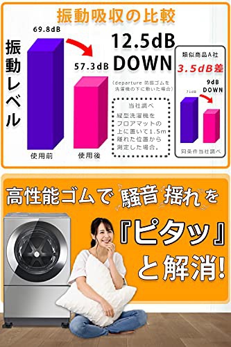 departure(デパーチュア) 洗濯機用防振ゴム st-001の商品画像3 