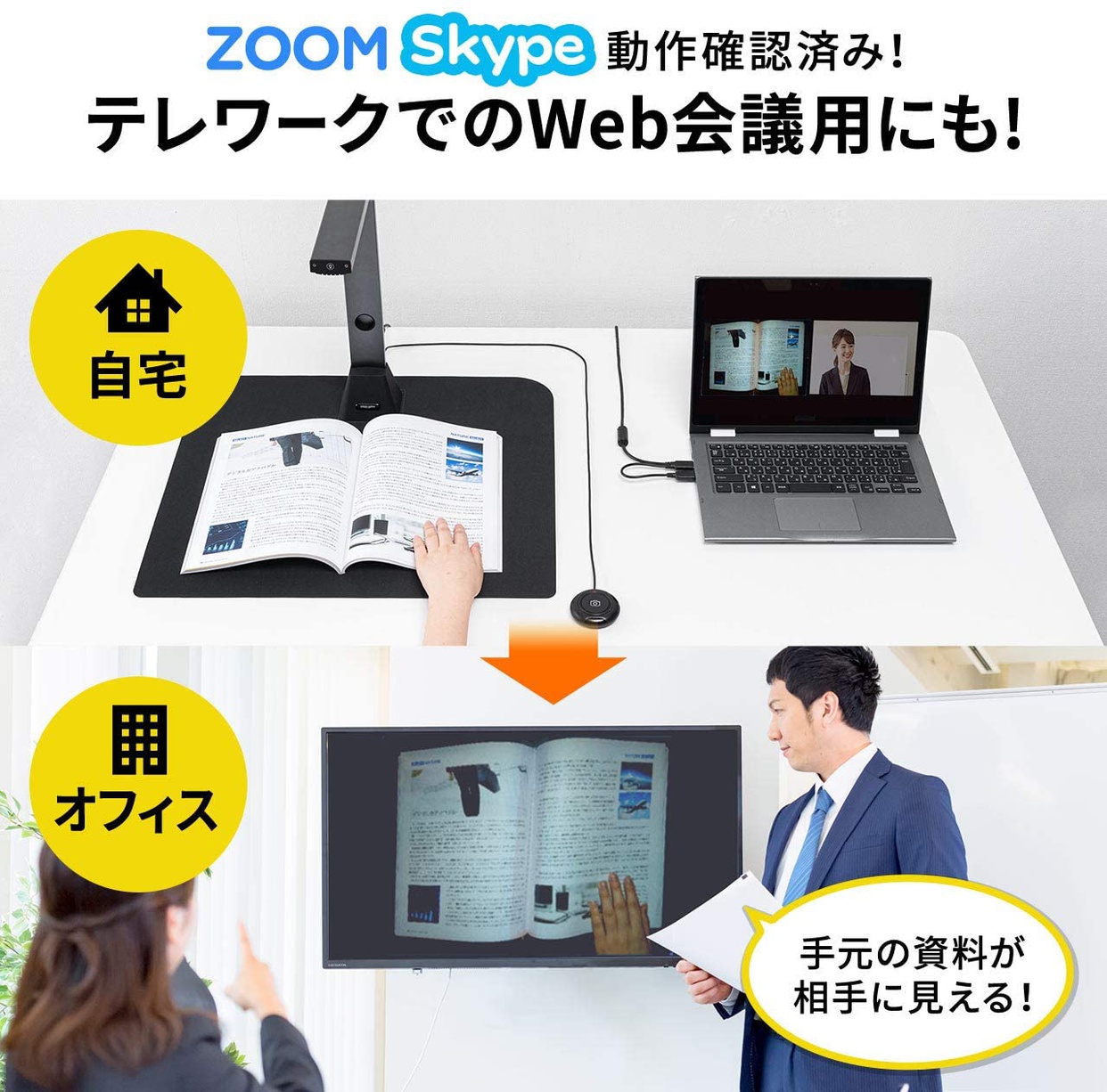 SANWA SUPPLY(サンワサプライ) スタンドスキャナー 400-CAM069の商品画像2 