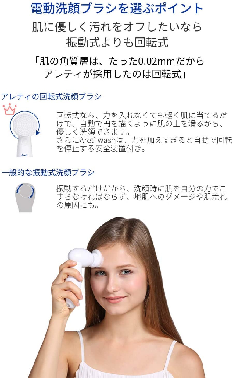 Areti.(アレティ) 電動洗顔ブラシ ウォッシュ w04の商品画像サムネ3 