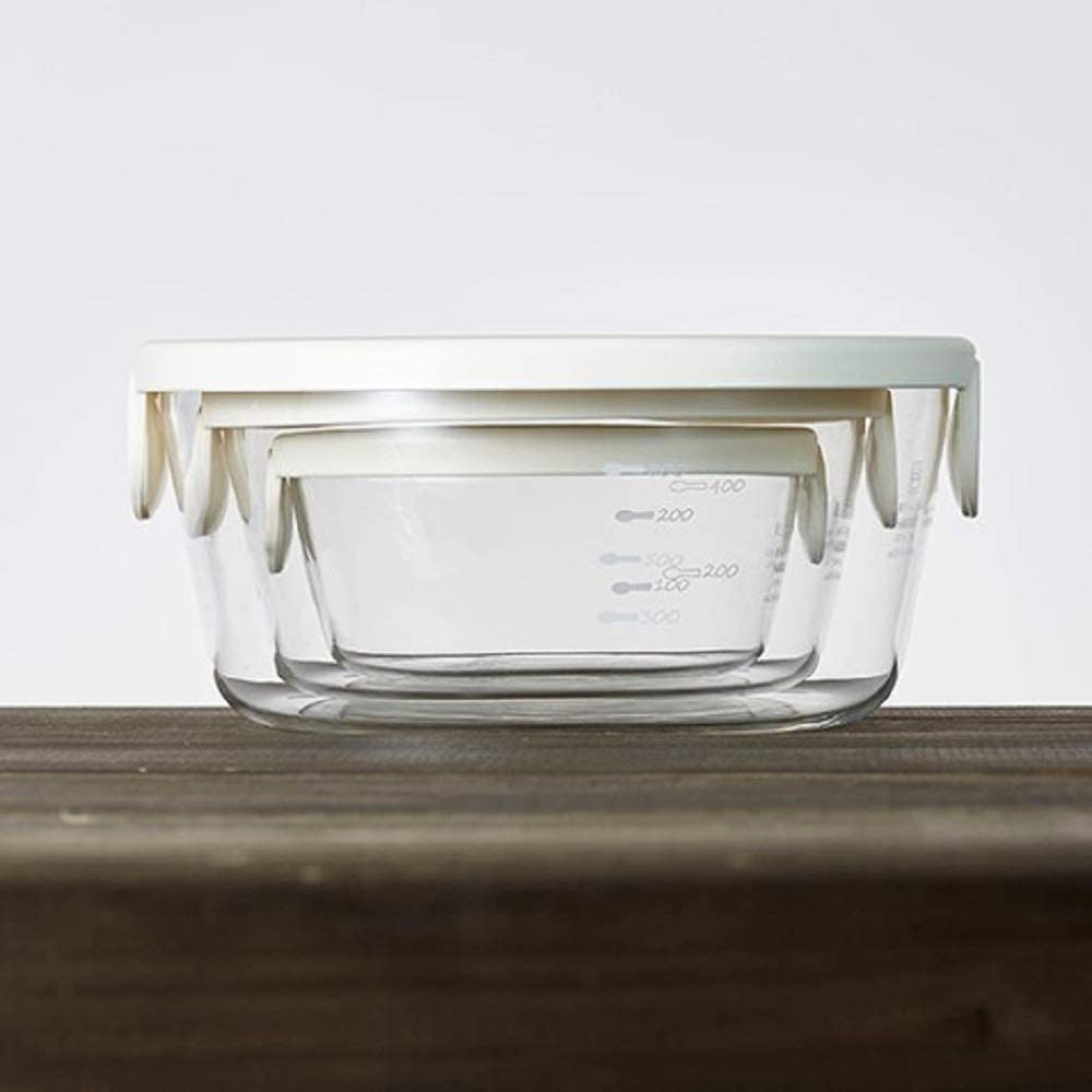 HARIO(ハリオ) 耐熱ガラス製保存容器丸3個セットの商品画像2 