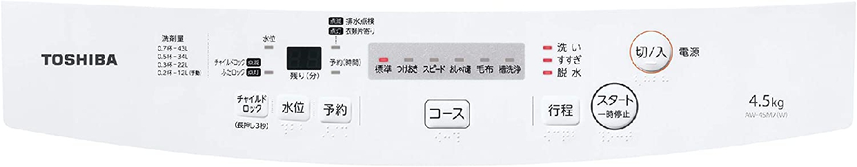 東芝(TOSHIBA) 全自動洗濯機 AW-45M7の商品画像サムネ2 