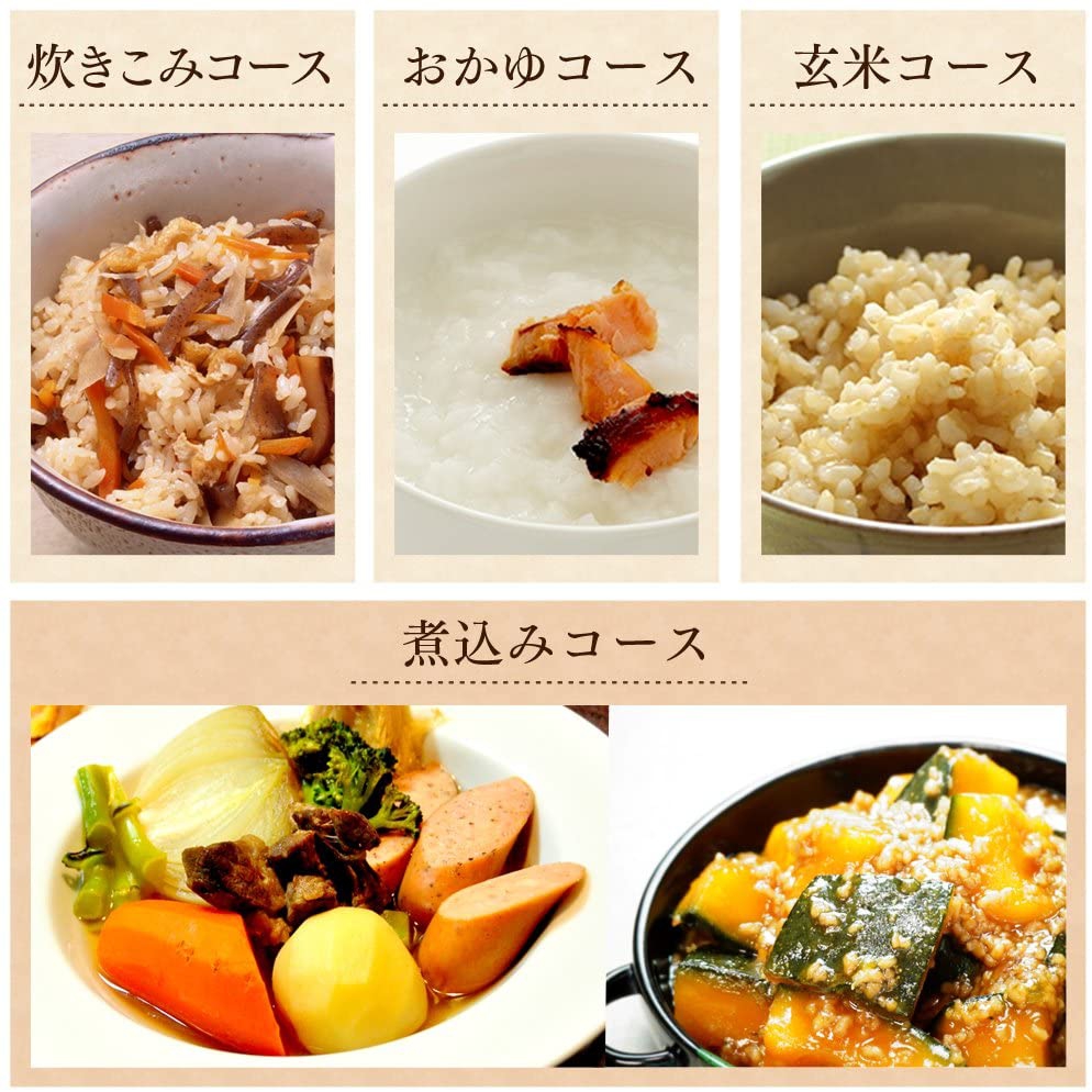 IRIS OHYAMA(アイリスオーヤマ) 米屋の旨み 銘柄炊き圧力IHジャー炊飯器 5.5合 RC-PA50の商品画像18 