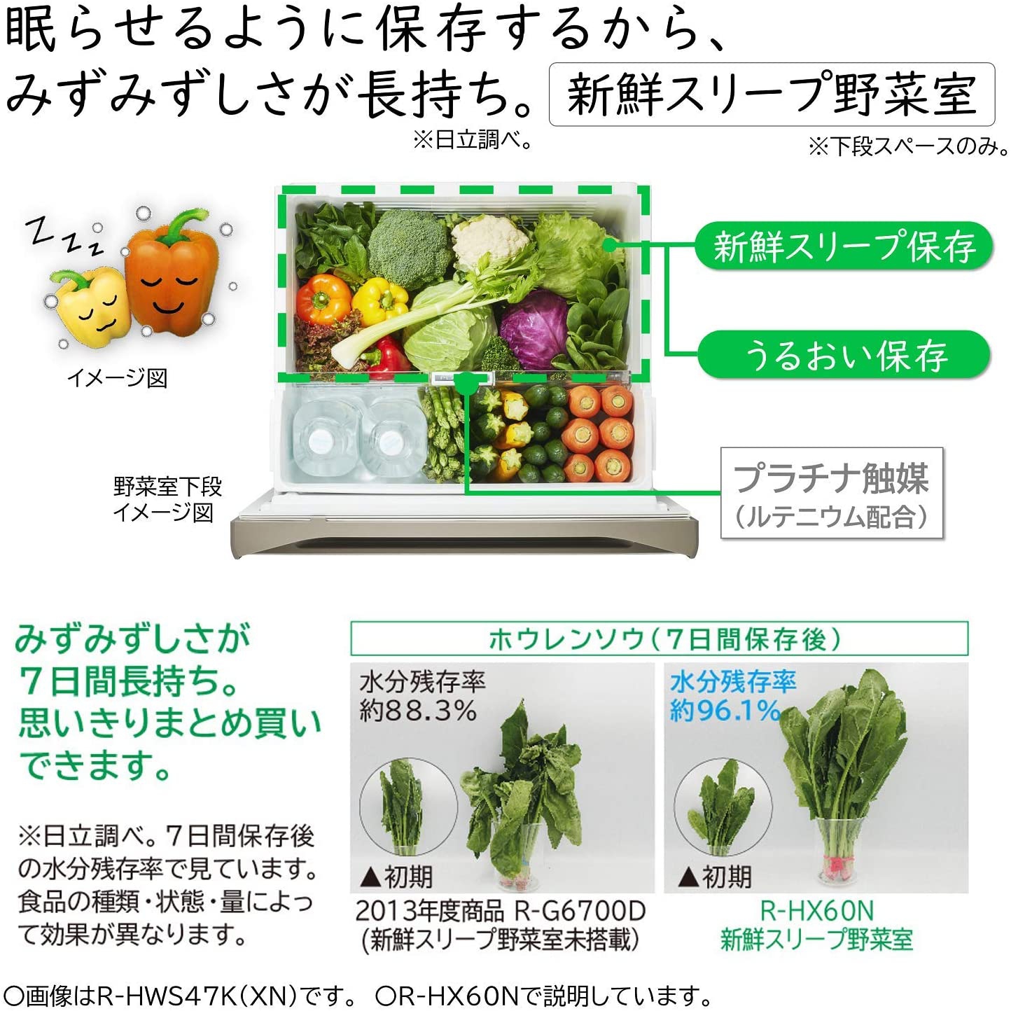 日立(HITACHI) 冷蔵庫 R-HWS47Nの商品画像6 