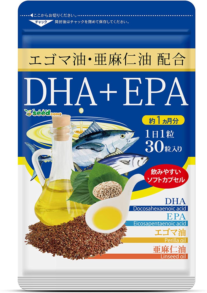 seedcoms(シードコムス) エゴマ油・亜麻仁油配合DHA+EPAの商品画像サムネ1 