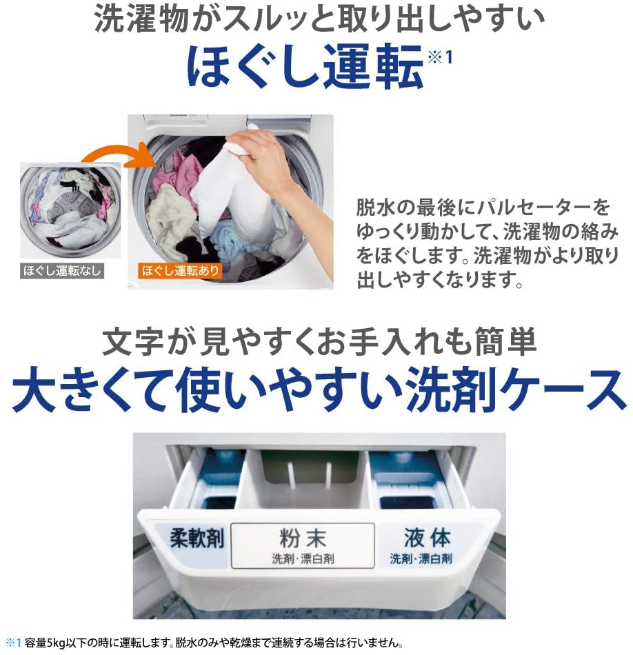 SHARP(シャープ) 全自動洗濯機 ES-GV10Dの商品画像5 