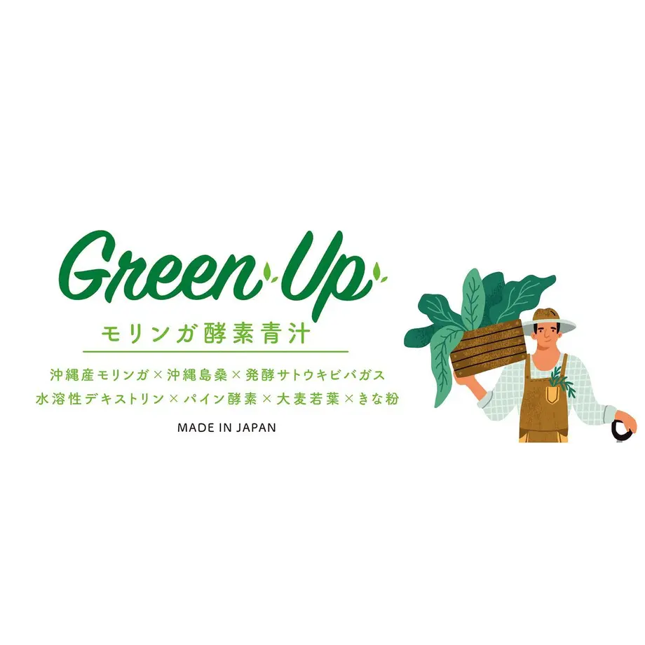 WELL8(ウェルエイト) Green Up モリンガ酵素青汁の商品画像2 