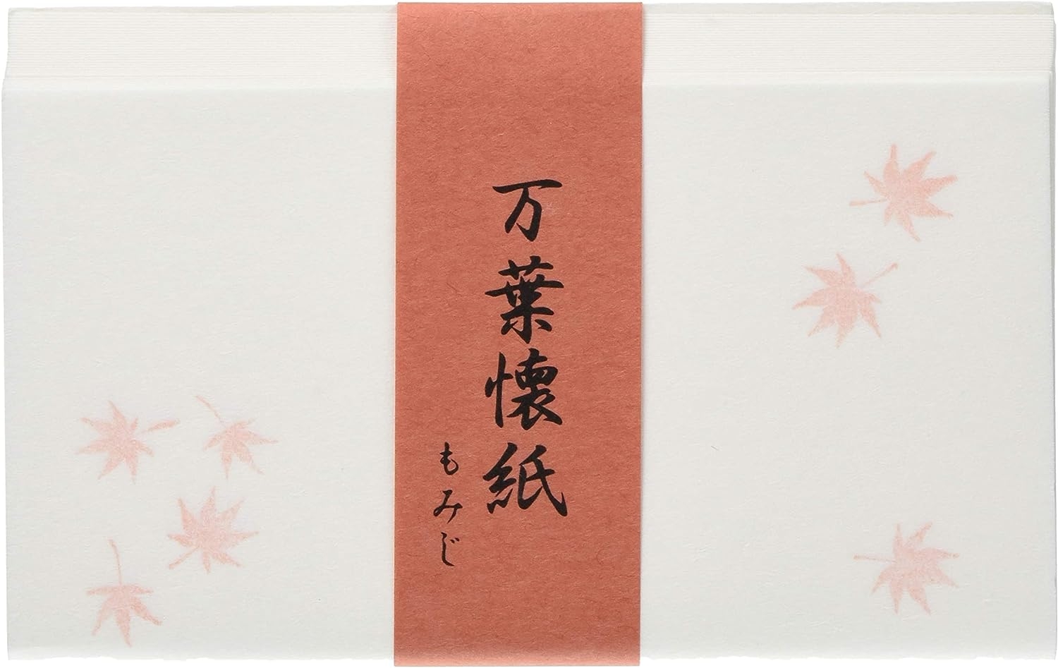 こころ懐紙本舗(ココロカイシホンポ) 万葉懐紙 紅葉の商品画像1 