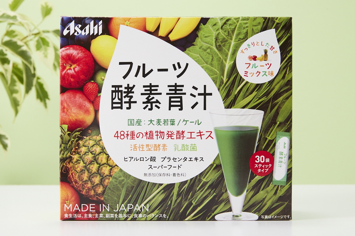 Asahi(アサヒグループショクヒン) フルーツ酵素青汁の商品画像1 商品正面のパッケージ