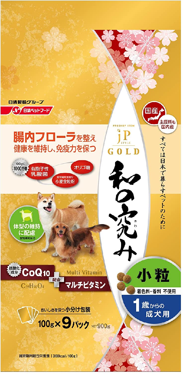 JPスタイル(ジェーピースタイル) JPスタイルゴールド 和の究み 小粒 1歳からの成犬用の商品画像7 