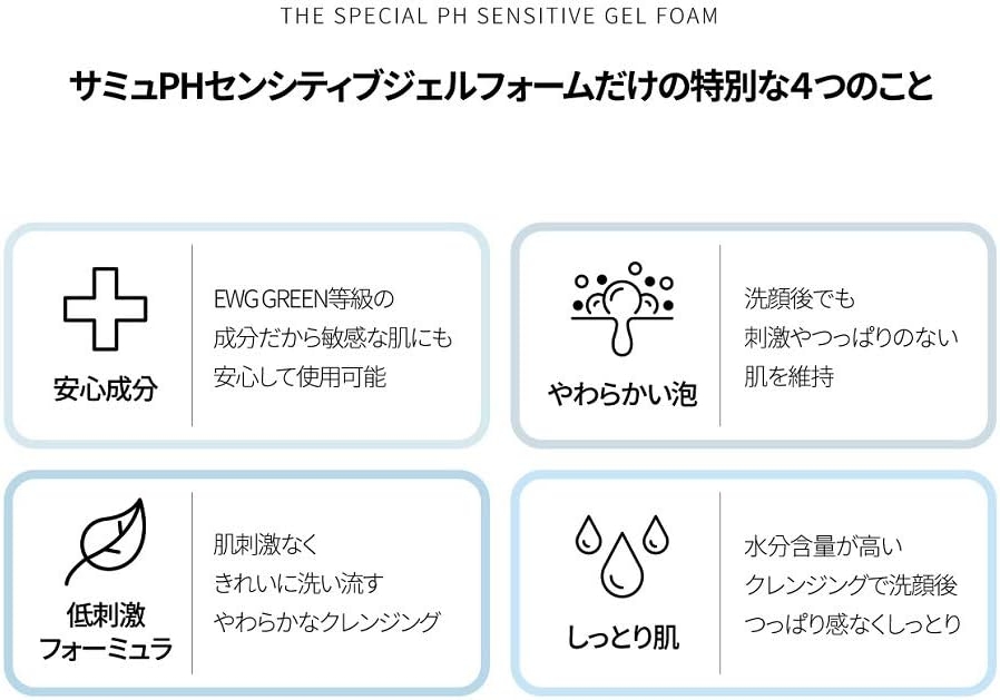 SAM'U(サミュ) PHセンシティブジェルフォームの商品画像3 