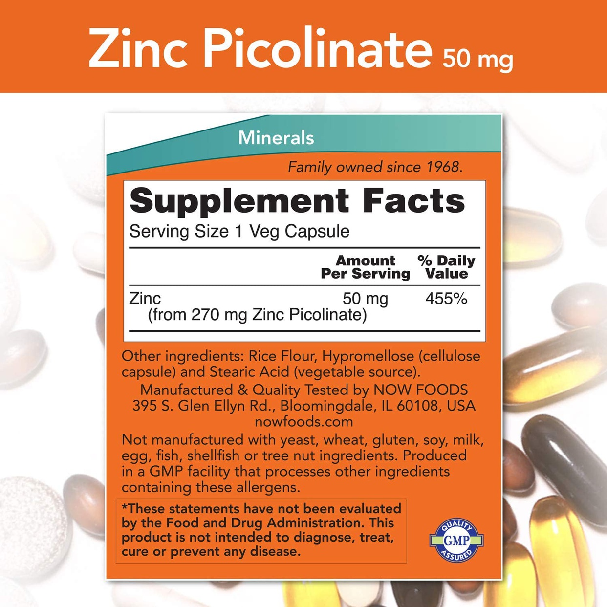 Now Foods ナウフーズ Zinc Picolinateの口コミ 評判一覧 0件の亜鉛サプリレビュー モノシル