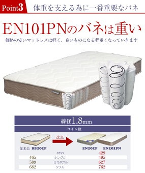 Bed&Mattres(ベッドアンドマットレス) ポケットコイル EN101PNの商品画像15 