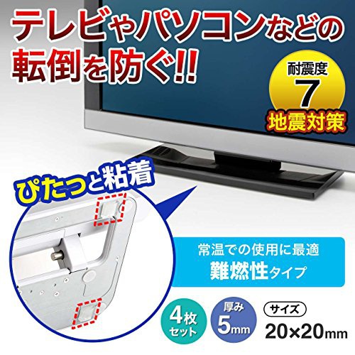 SANWA SUPPLY(サンワサプライ) 透明両面粘着ゴム(小) QL-53CLの商品画像2 