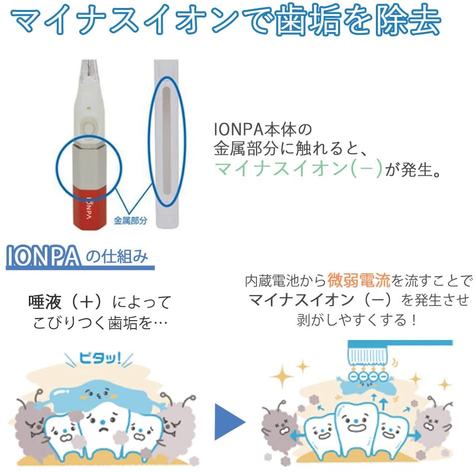 IONPA(イオンパ) キスユー イオン 音波電動歯ブラシ SD171の商品画像2 