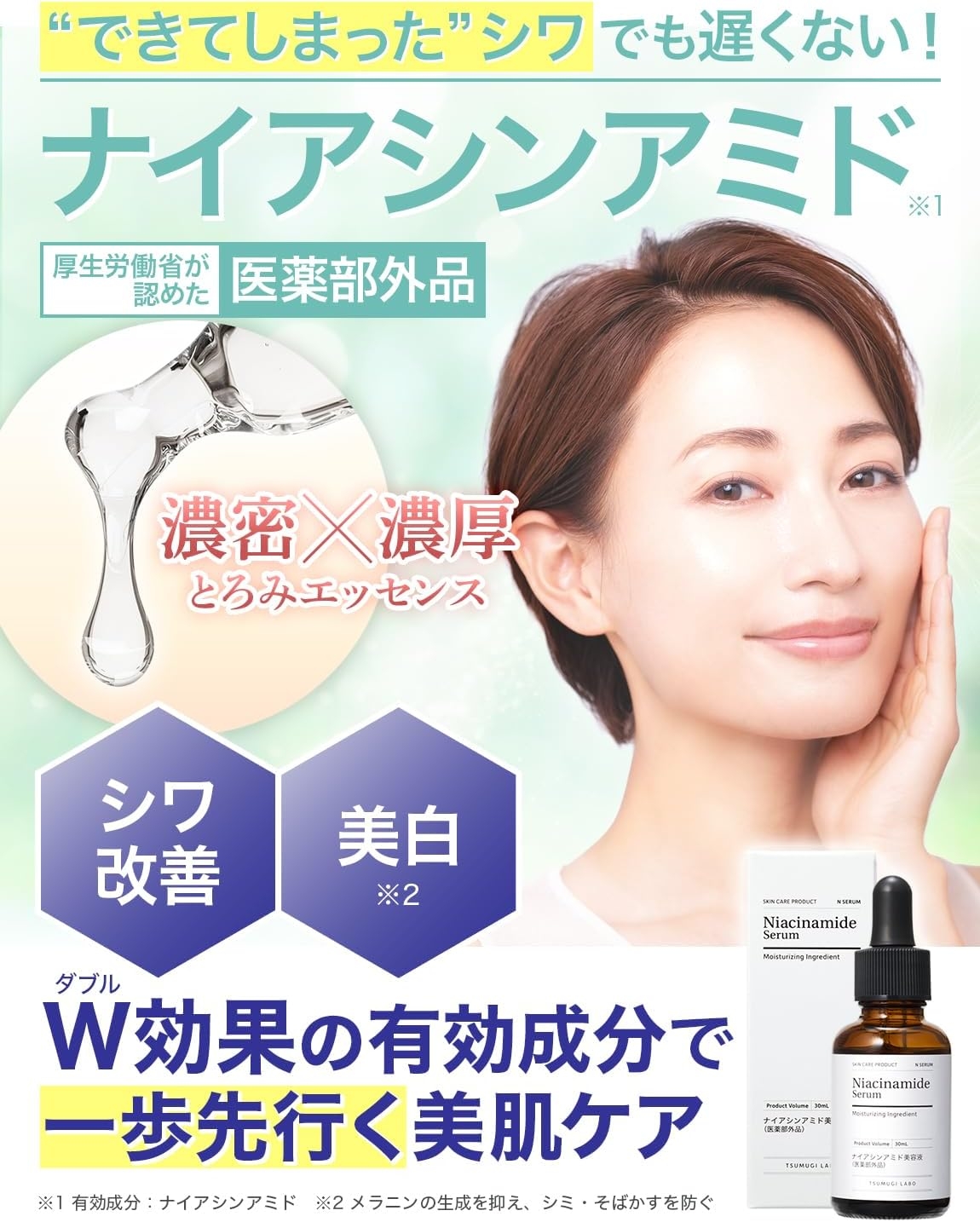 TSUMUGI LABO(つむぎラボ) ナイアシンアミド美容液の商品画像2 